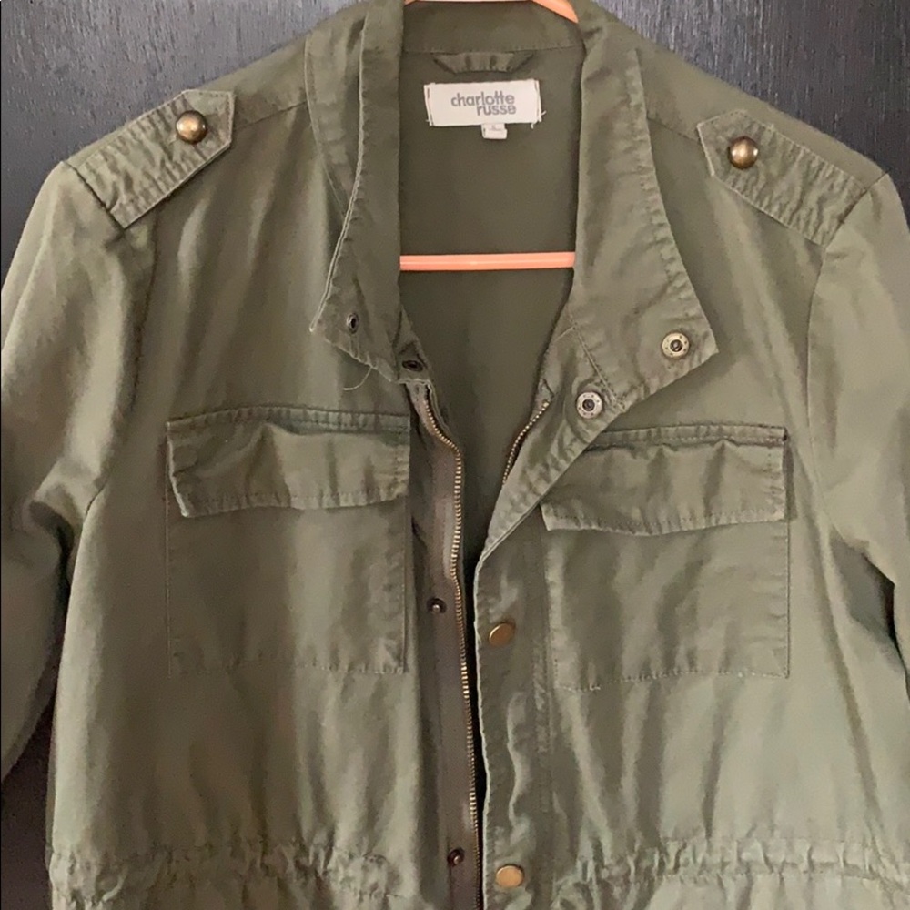 Charlotte Russe army green jacket